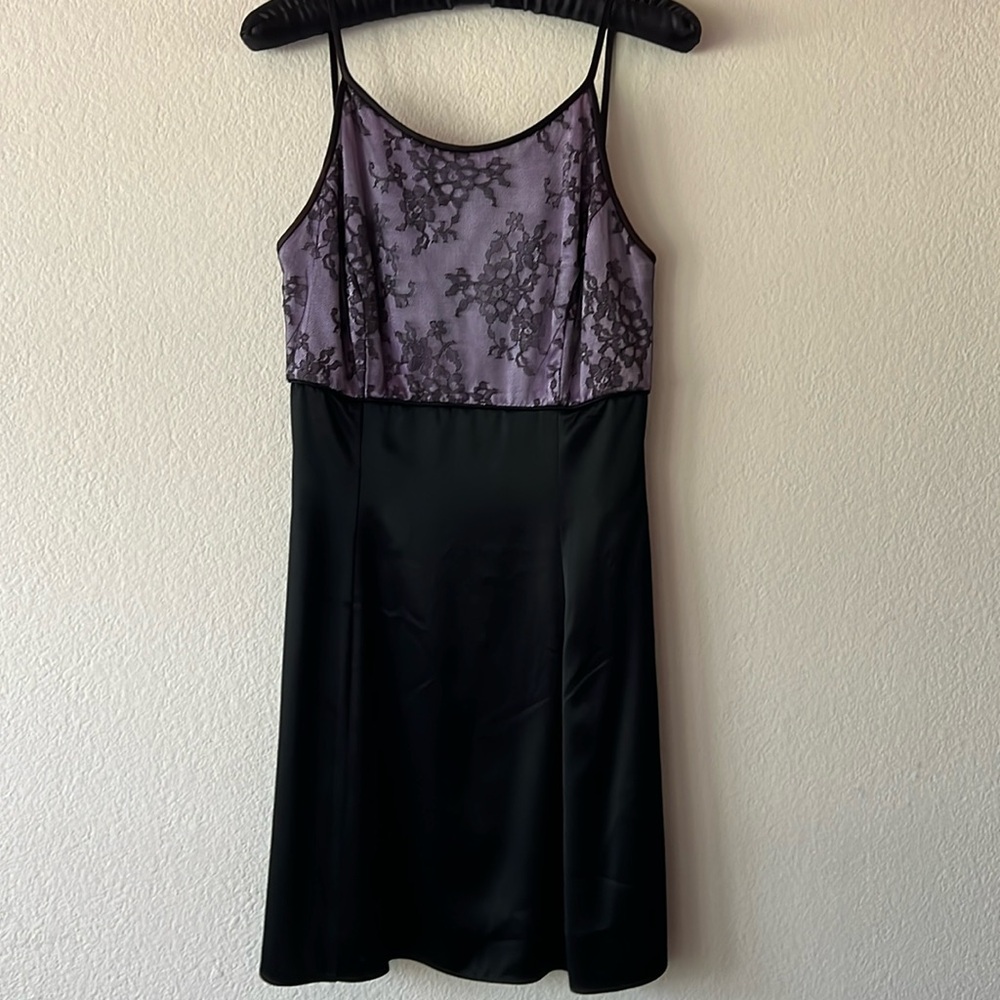 Lavender and black Jessica McClintock Gunne Sax  dress 7/8